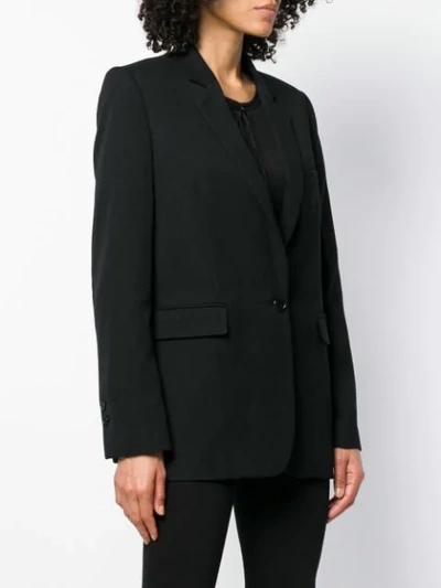 Shop Ann Demeulemeester Classic Lapel Blazer - Black