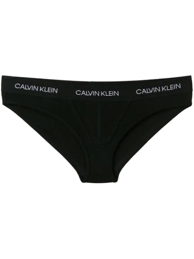 Shop Calvin Klein Underwear Logo Band Briefs - Black