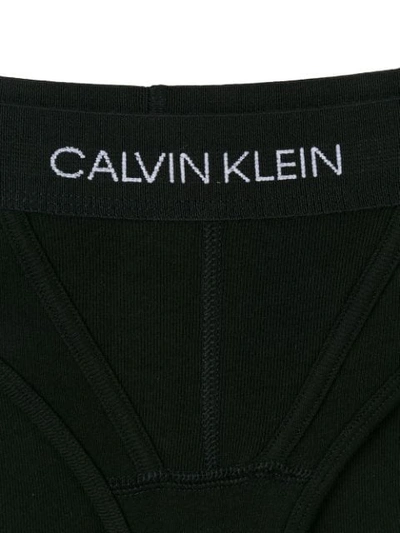 Shop Calvin Klein Underwear Logo Band Briefs - Black