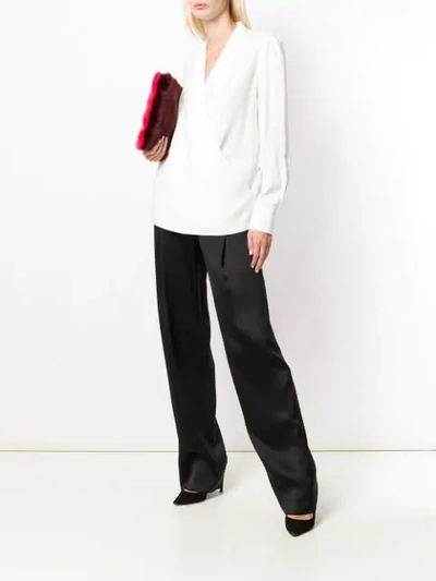 Givenchy Surplice Blouse In White