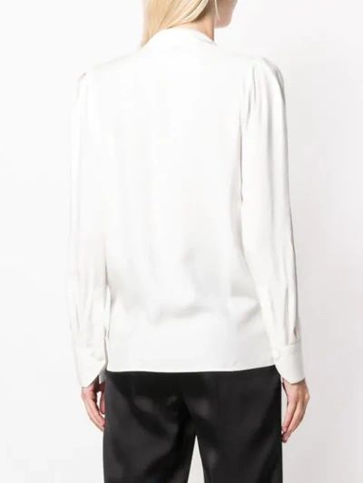 Givenchy Surplice Blouse In White