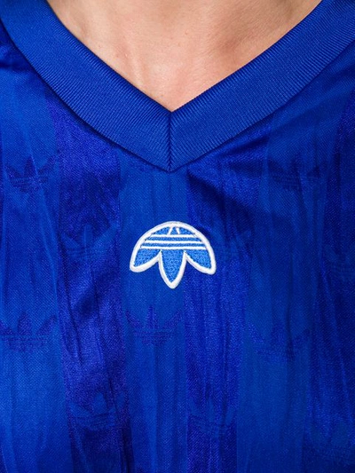 Shop Adidas Originals By Alexander Wang V-neck Jersey In Blue