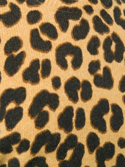 Shop Marc Jacobs Leopard Knitted Top - Black