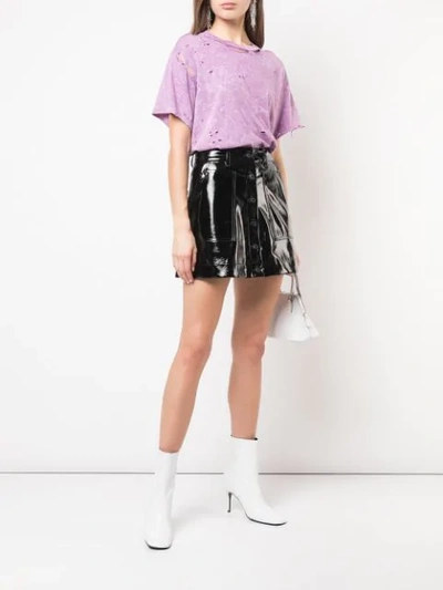 Shop Amiri Distressed T In Purple