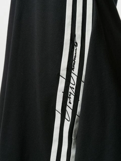 Shop Y-3 Side Stripe Midi Dress In Black