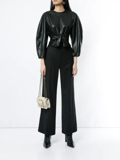 Shop Giambattista Valli Wide Leg Trousers In Black