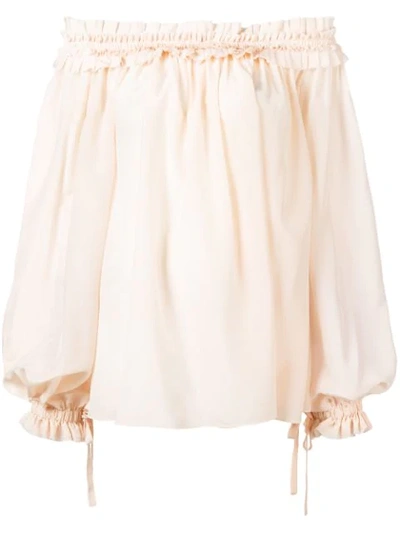 Shop Haider Ackermann Ruffled Trim Blouse In Pink