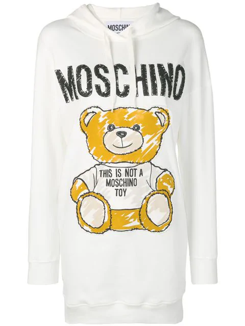 moschino hoodie white