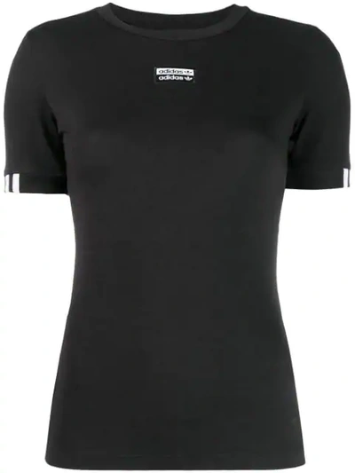 Shop Adidas Originals Fitted Top In Black