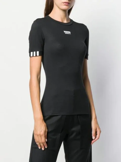 Shop Adidas Originals Fitted Top In Black