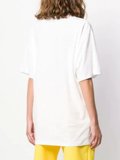 Shop Calvin Klein Love Print T-shirt In White