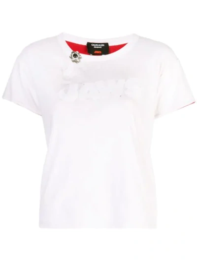 Shop Calvin Klein Jaws T-shirt - White
