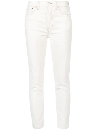 Shop Re/done Skinny Jeans In White