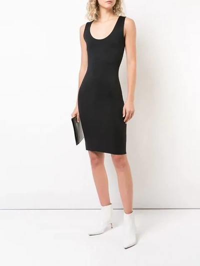 Shop The Row Scoop Neck Dress In Black