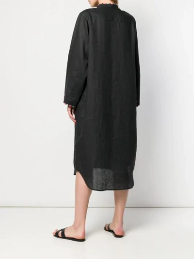 Shop Vita Kin Kleid Mit Blumenstickereien - Schwarz In Black