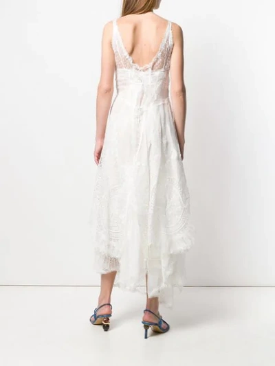 Shop Ermanno Scervino Lace Maxi Dress In White