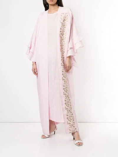 Shop Bambah Isabella Maxi Kaftan Dress In Pink