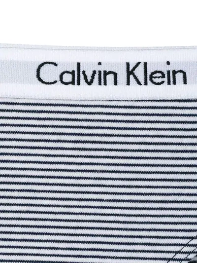 Shop Calvin Klein Striped Briefs - Blue