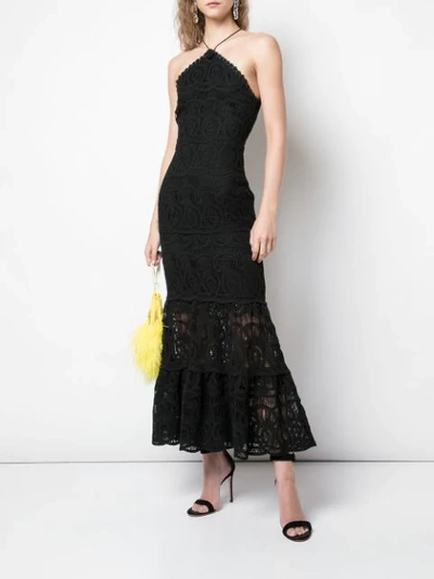 Shop Alexis Yvonna Crochet Dress In Black