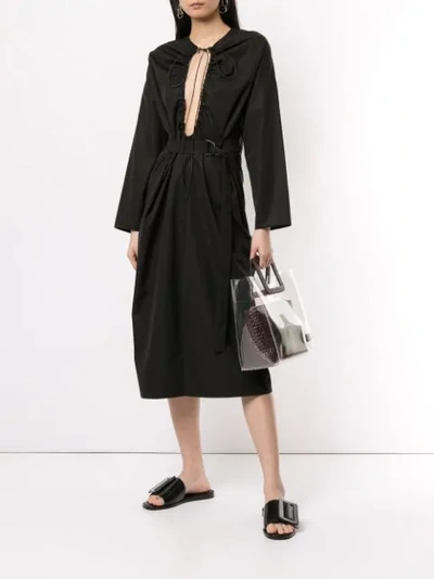 Shop Boyarovskaya Mid-length Shift Dress In Black