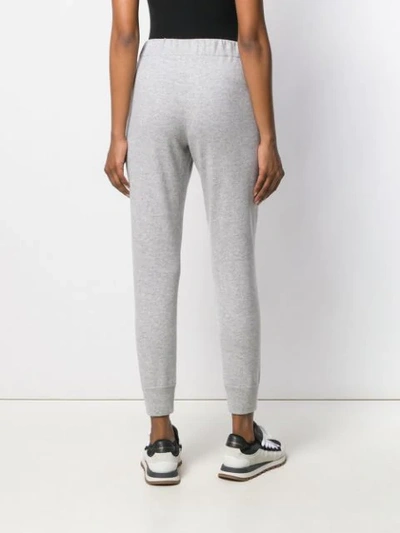 Shop Brunello Cucinelli Skinny Track Trousers In Grey