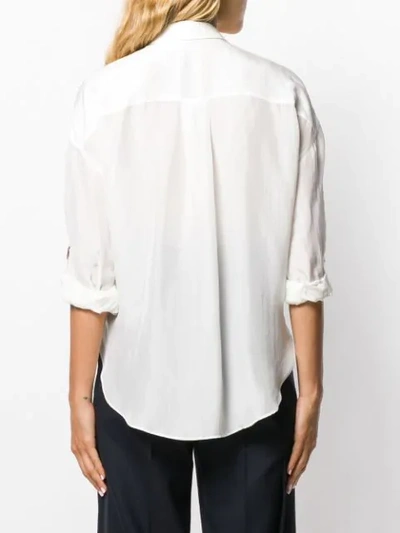 Shop Brunello Cucinelli 3/4 Length Sleeve Shirt In Neutrals