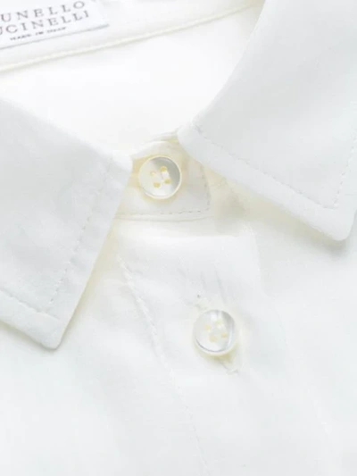Shop Brunello Cucinelli 3/4 Length Sleeve Shirt In Neutrals