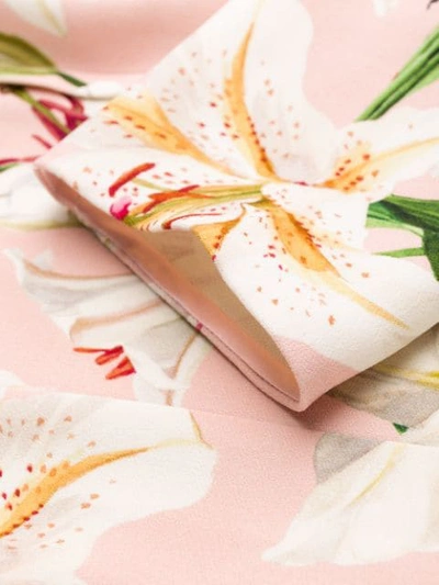 Shop Dolce & Gabbana Top Mit Lilien-print In Pink
