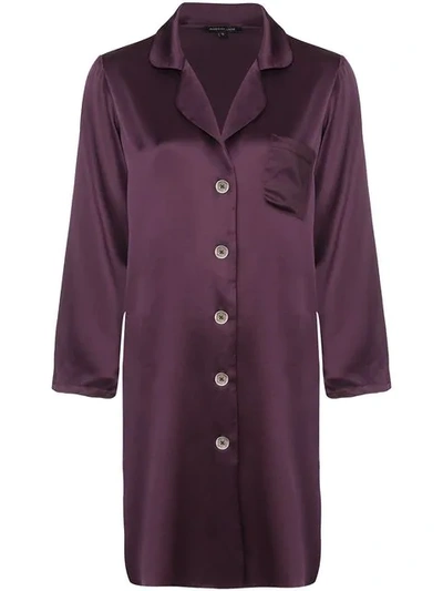 Shop Morgan Lane Jillian Nightshirt In Plum