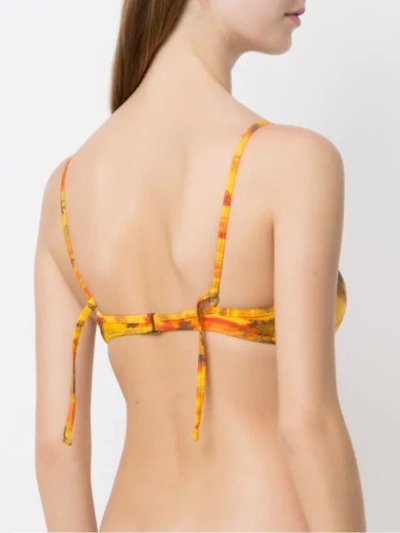 Shop Lygia & Nanny Wrap Style Bikini Top In Yellow