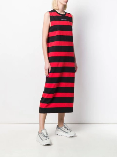 Shop Champion Striped Tank Dress - Red