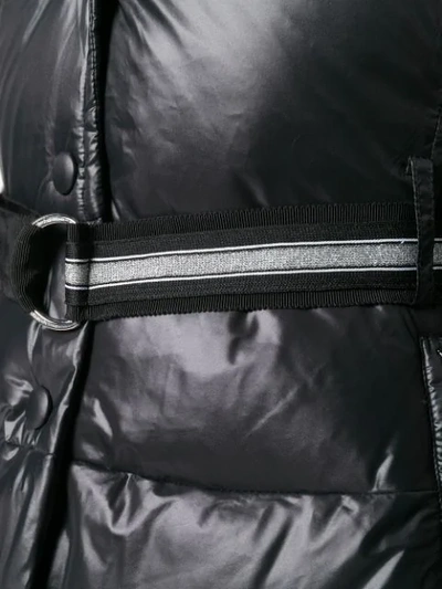 Shop Ermanno Ermanno Fur Hooded Jacket - Black