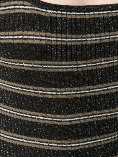 Shop Patrizia Pepe Knit Fitted Dress - Black