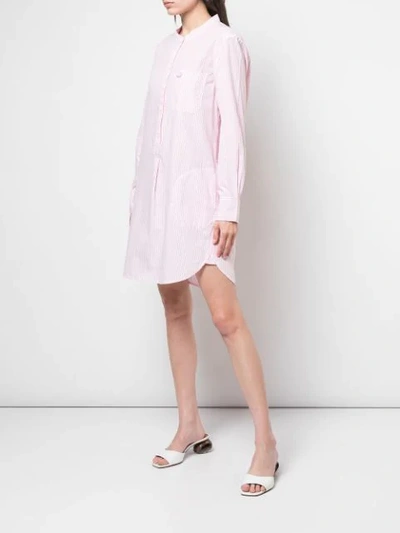 Shop Alex Mill Poplin Shirt Dress In Pink