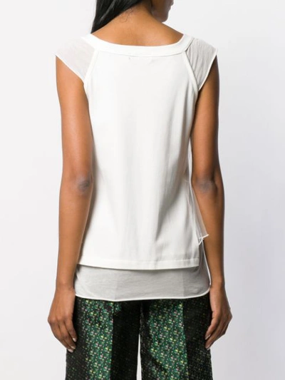 Shop Undercover Layered Tank Top - White