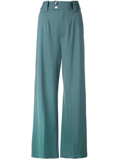Shop Proenza Schouler Wide-leg Trousers In Blue