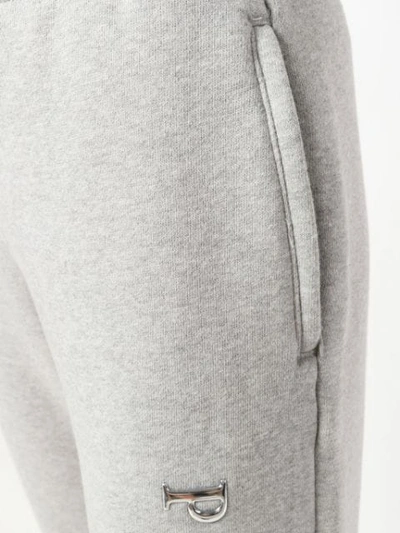 Shop Alexander Wang Platinum Track Pants In Grey