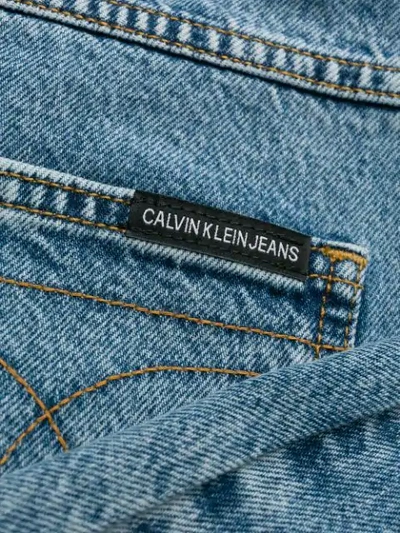 Shop Calvin Klein Jeans Est.1978 Denim Mini Skirt In 911 Everest Blue
