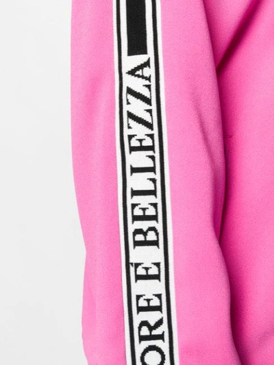 Shop Dolce & Gabbana 'l'amore E Bellezza' Bomber Jacket In Pink