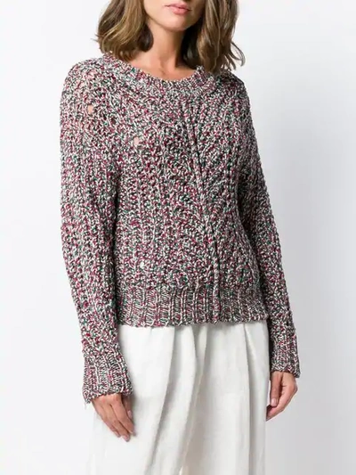 Shop Isabel Marant Mays Knitted Jumper In Pink