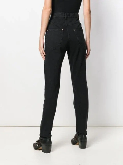Shop Isabel Marant High Waisted Jeans In Black