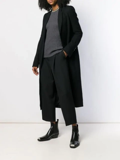 Shop Rick Owens Trench Coat In Black