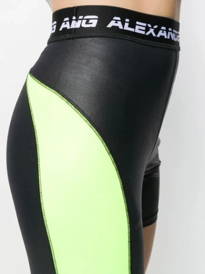 Shop Alexander Wang T Logo Cycling Shorts In Black