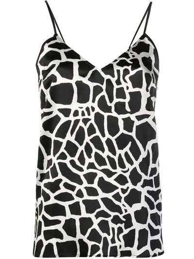 Shop Federica Tosi Abstract Print Cami Top In Black