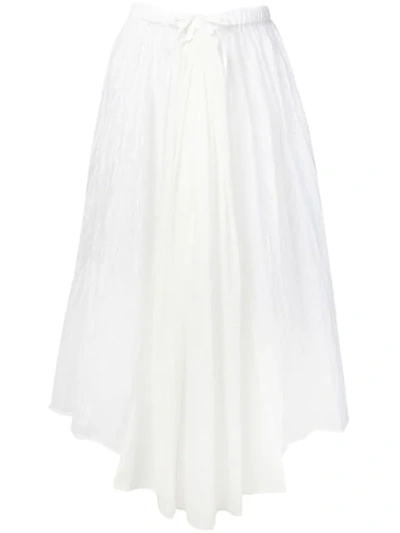 Shop Tsumori Chisato Flared Asymmetric Skirt - White