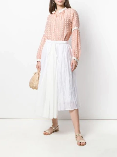 Shop Tsumori Chisato Flared Asymmetric Skirt - White