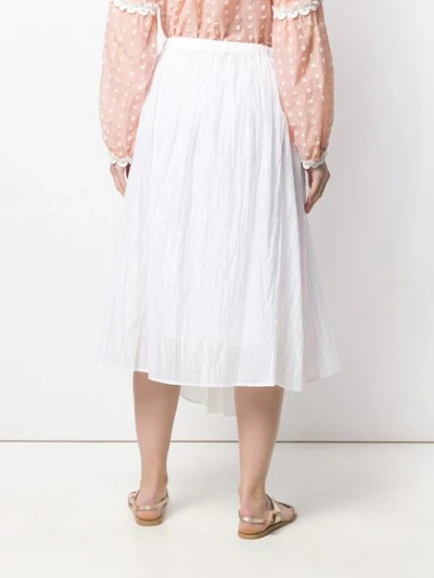 Shop Tsumori Chisato Flared Asymmetric Skirt - White