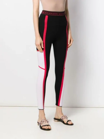 Shop Ermanno Scervino Sports Leggings In Black