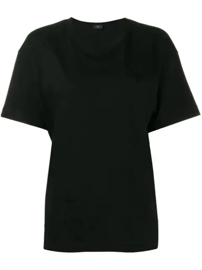 Shop Joseph Round Neck T-shirt - Black