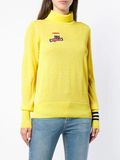 Shop Mira Mikati Turtleneck Sweater - Yellow